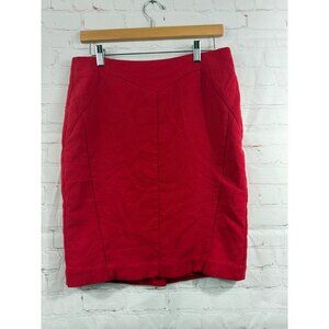 Worthington Skirt Womens Size 8 Red Holiday Business Casual